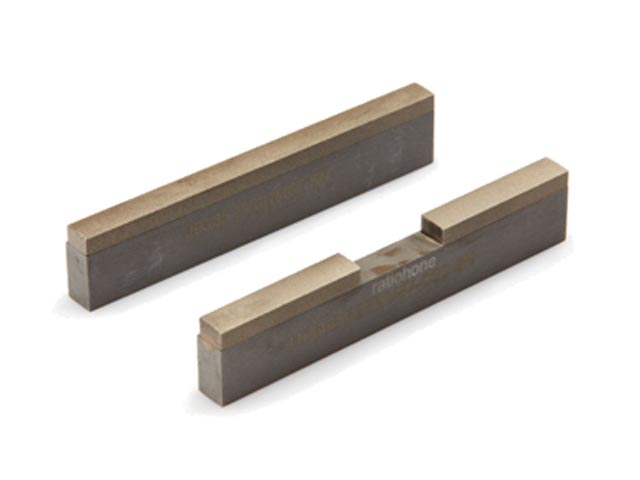 Honing stones with interruption for tandem holes (here P28-NM87 with interrupted profil)